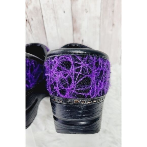 Dansko Clogs Purple Swirl, Purple Wave, Size EU36, Felted Wool Clog - Picture 7 of 12